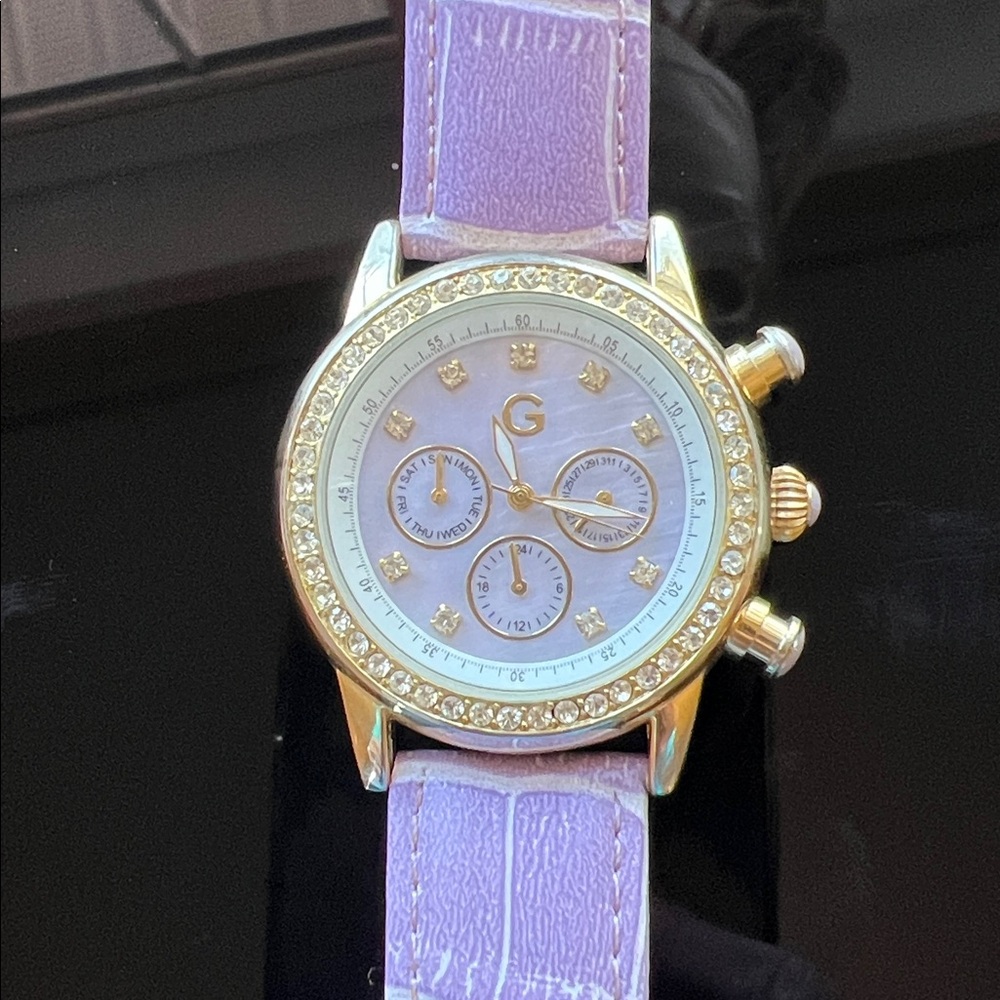 Gossip Purple and Gold Watch